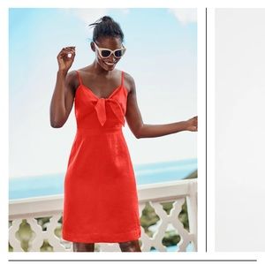 Size 14. Boden Linen dress in red.
